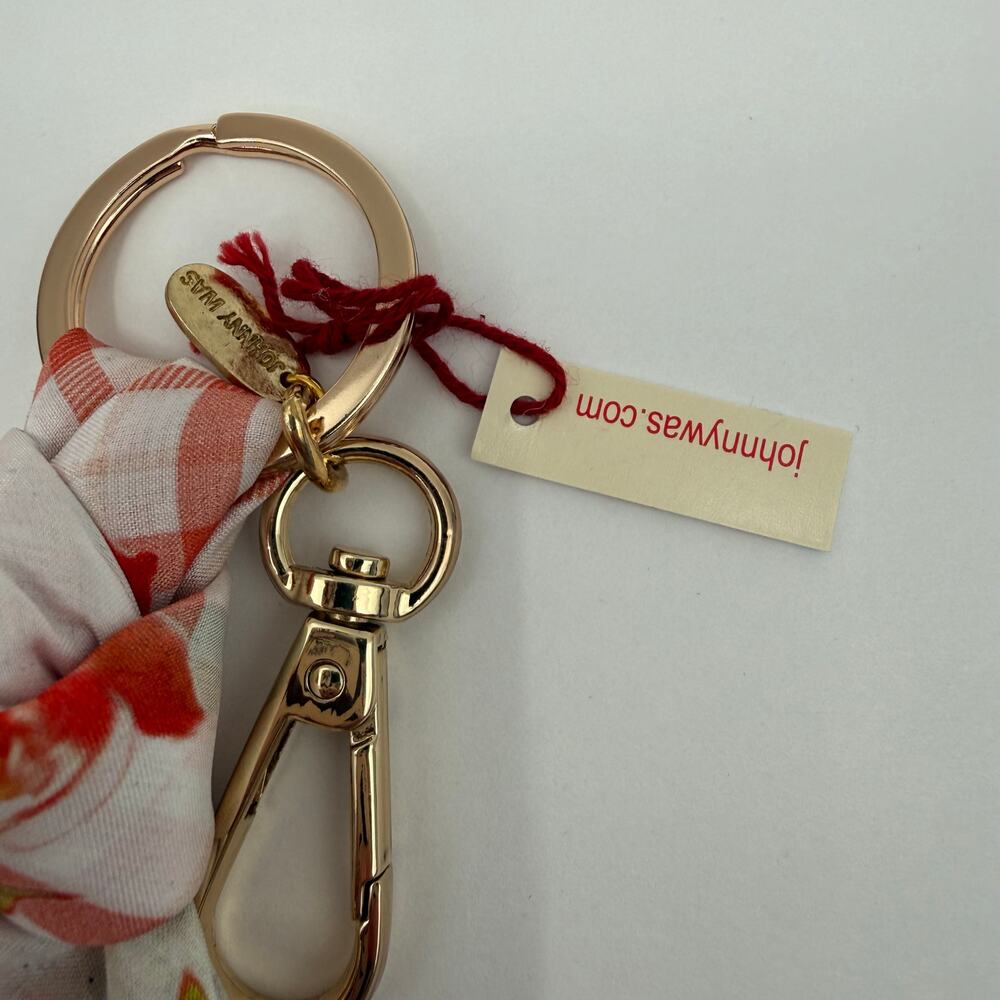 JOHNNY WAS Zoila Keychain Bandana Scarf Handkerchief NWT Boho Bag Purse Charm - Picture 4 of 12
